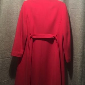 100% Cashmere Bergdorf Goodman Orange/Red Trench